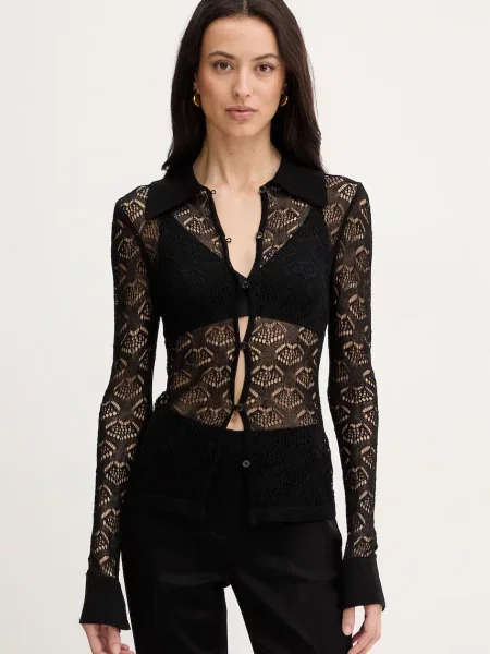 Silvian Heach cardigan DIPONDI negru