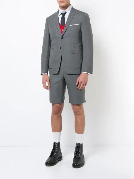 Šortai Thom Browne ruoželis pilka