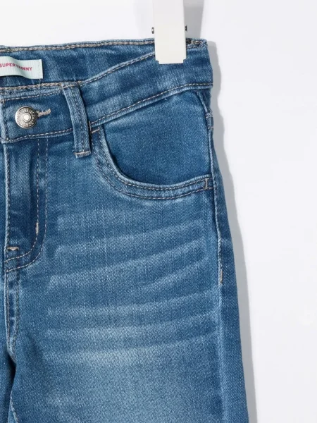 Jeansy skinny dziecięce Levi's niebieskie