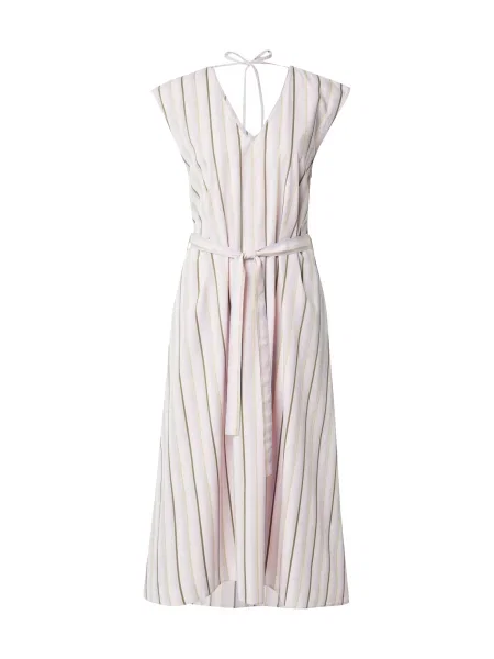 Samsøe Samsøe Šaty Saatrani svetložltá / olivová / pastelovo fialová