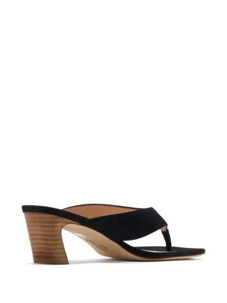 Chiloți tanga Stuart Weitzman din piele de căprioară negru