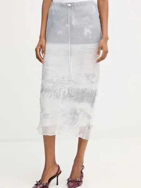 Patrizia Pepe spódnica ołówkowa z wiskozą szara