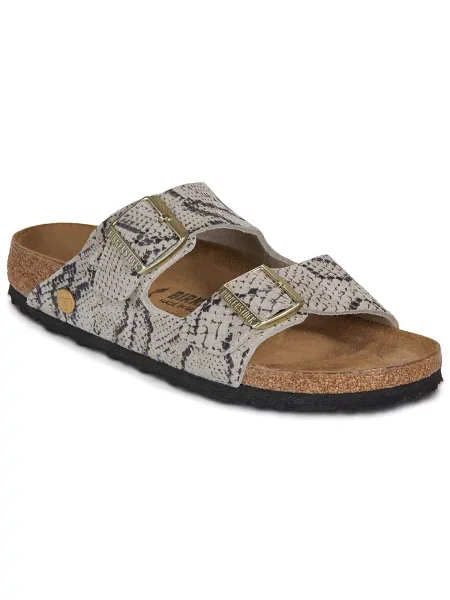 BIRKENSTOCK Šľapky Arizona nebielená / antracitová sivá