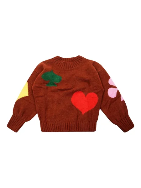 Sweter dziecięcy Bobo Choses brązowy