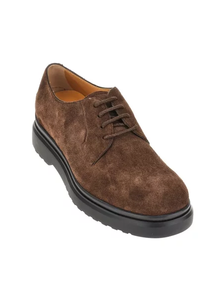 Półbuty Tod's sznurowane zamszowe brązowe