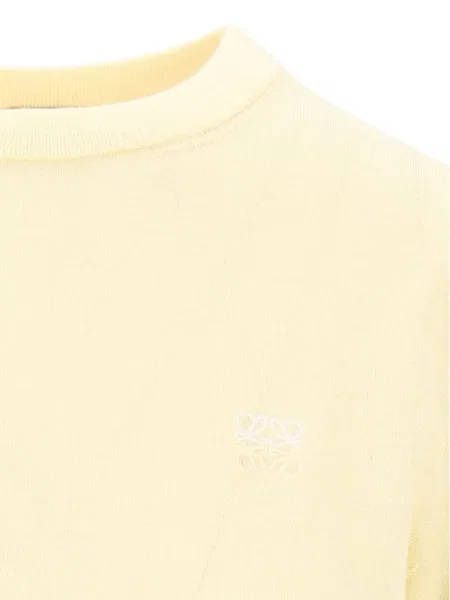 Top Loewe de lână galben