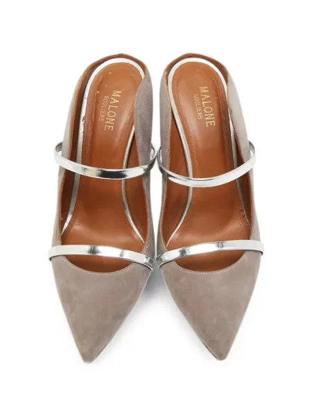 Papuci tip mules Malone Souliers gri
