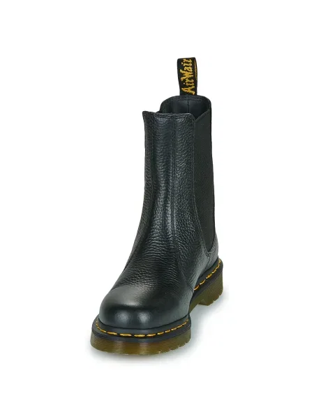 Botine chelsea Dr. Martens din piele cu toc plat negru