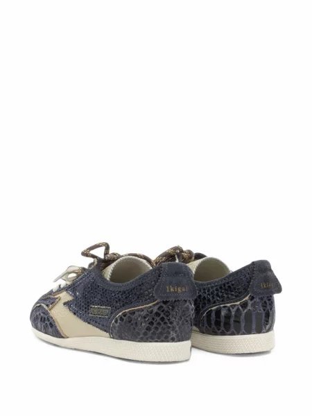 Sneakerși Moa Concept cu model piele de șarpe albastru