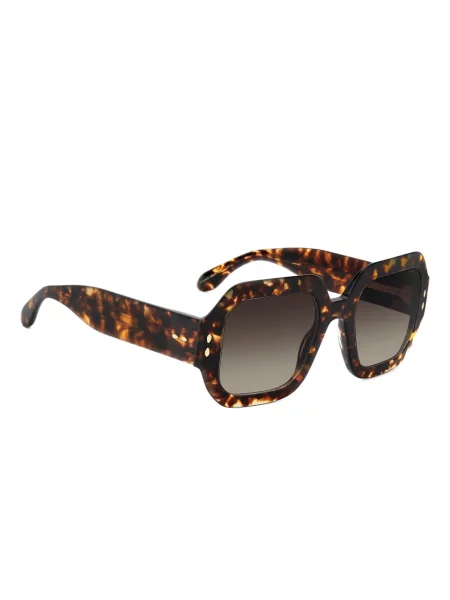 Ochelari de soare Isabel Marant Eyewear cu imprimeu geometric maro
