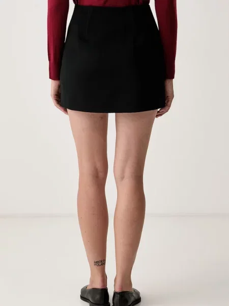 Tommy Hilfiger spódnica z wełną czarna