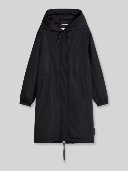 Parka o kroju regular fit z kołnierzem z kapturem Marc O'polo granatowa