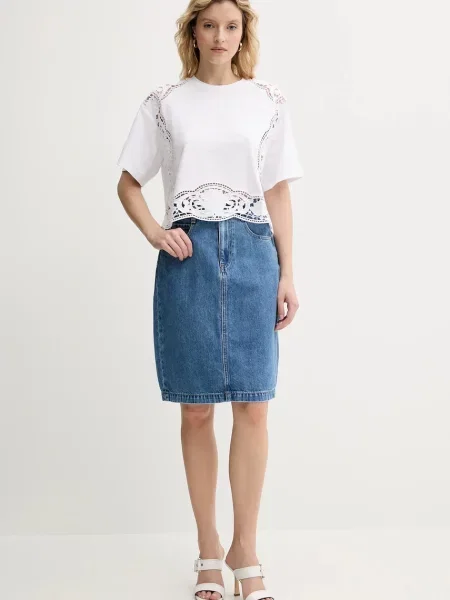 Джинсова спідниця BOSS mini розкльошена