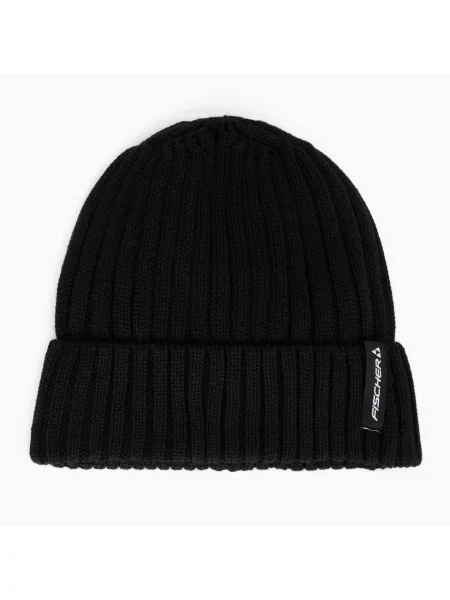 Шапка зимова Fischer Logo Beanie black чорна