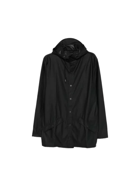 Rains Jacket Black Unisex Kurtki Rains Size: L czarny