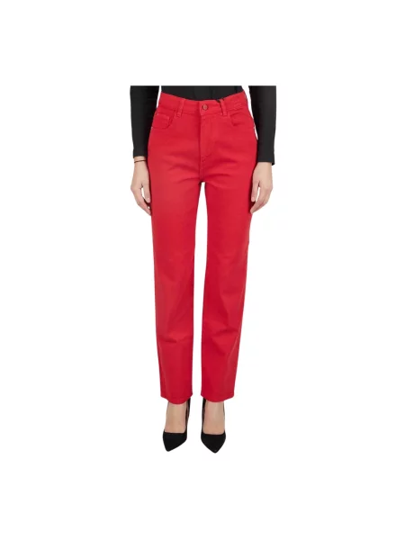Jeansy Kiton czerwone