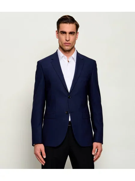 Joop! Gyapjú zakó Damon | Extra slim fit kék