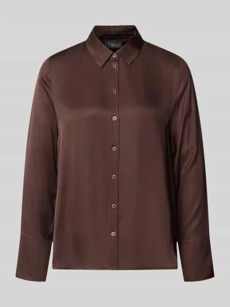 Bluzka z długim rękawem o kroju regular fit z czystej S.oliver Black Label