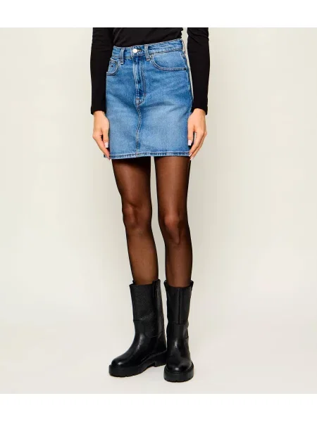 Tommy Jeans De blugi fustă Mom albastru