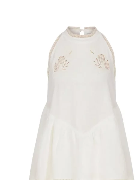 Rochie Lug Von Siga din dantelă alb