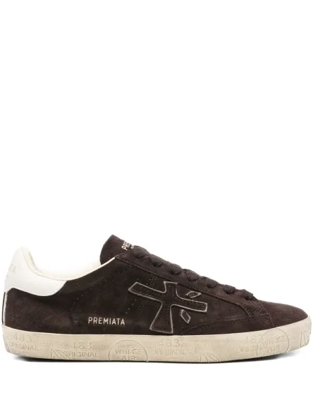 Sneakerși Premiata din piele maro