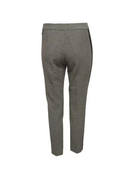Pantaloni Max Mara cu model pepito negru