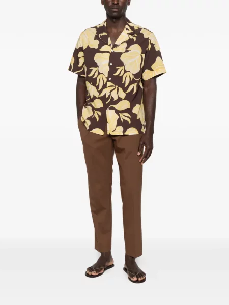 Cămașă Altea cu model floral cu imagine maro