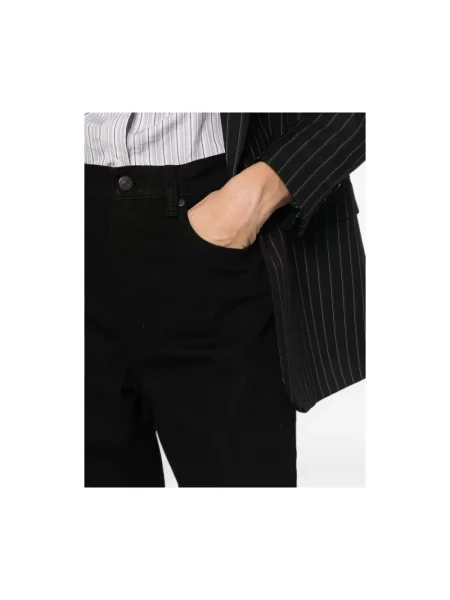 Szerokie jeansy Frame czarne