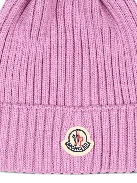 Czapka dziecięca Moncler Enfant różowa