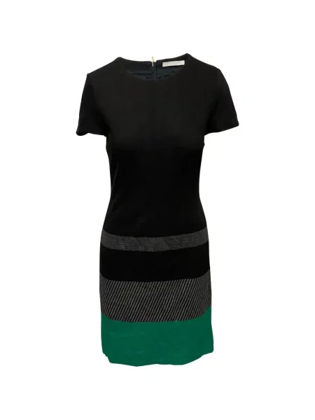 Rochie mini Boss cu decolteu rotund de costum negru