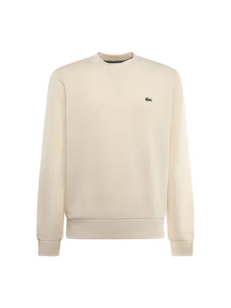 Bluza o kroju regular fit z mieszanki bawełny Lacoste biała