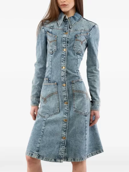 Lung rochie Moschino albastru