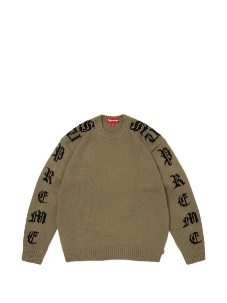 Пуловер Supreme зелено