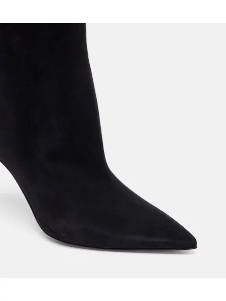 Cizme Manolo Blahnik din piele de căprioară negru