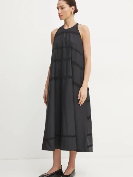 Liviana Conti rochie midi evazati negru