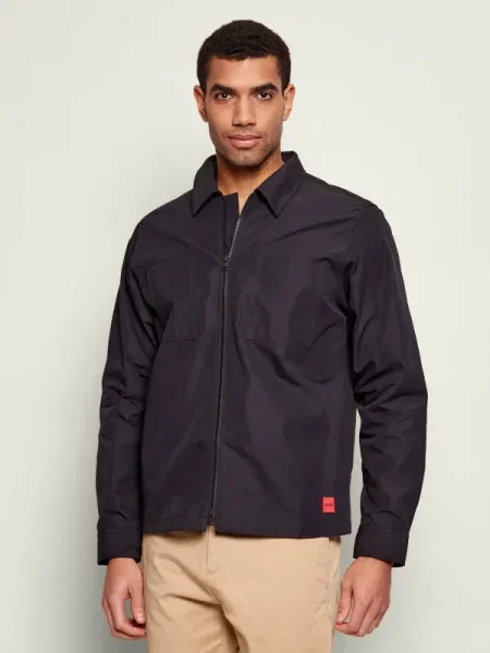 HUGO Geacă Evalom | Oversize fit negru