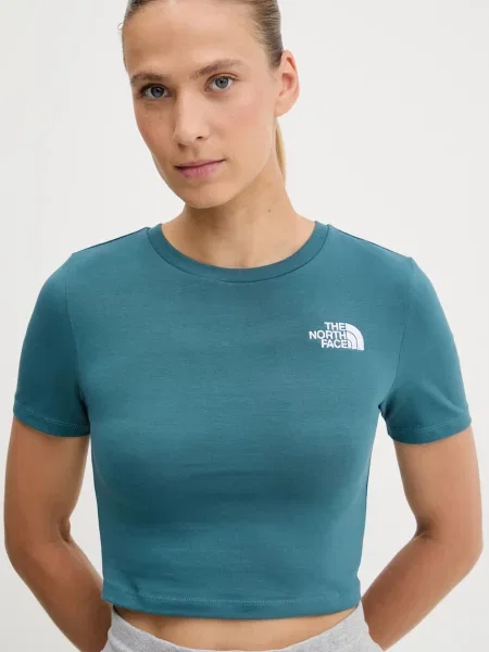 Футболка The North Face Crop S/S Tee зелений