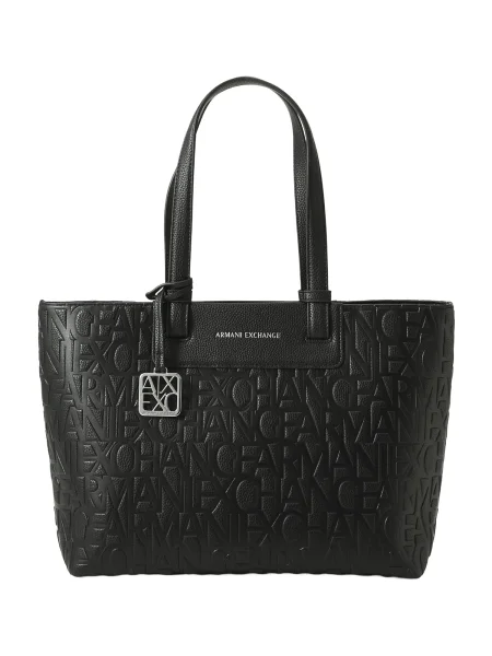Geantă shopper Armani negru
