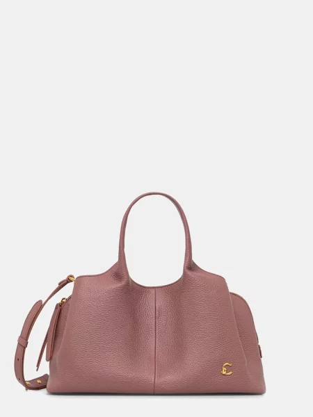 Geanta hobo Coccinelle din piele roz