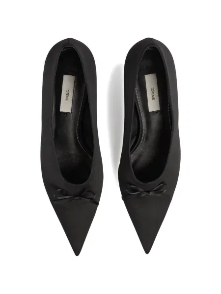 Pantofi cu toc Toteme cu funde negru