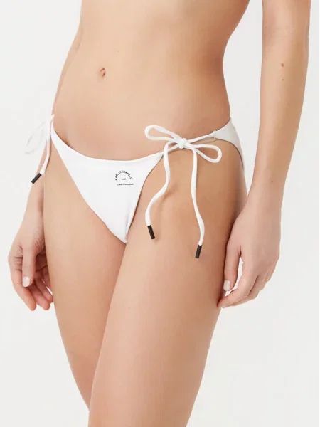 KARL LAGERFELD Dół od bikini biały