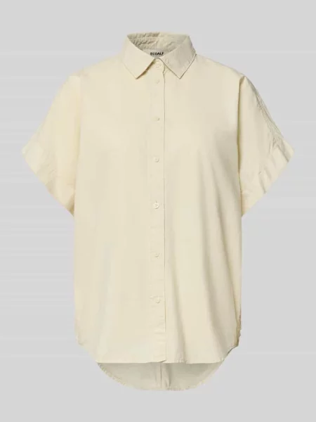 Bluzka koszulowa o kroju regular fit z kołnierzykiem koszulowym model Isabel' Ecoalf