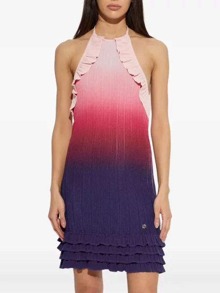 Rochie mini Casablanca cu volane violet
