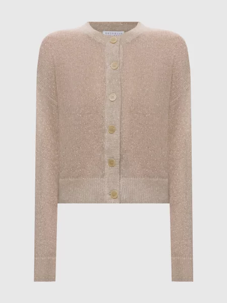 Кардиган Brunello Cucinelli бежевый