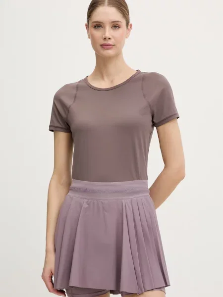 Sweaty Betty t-shirt treningowy All Day brązowa