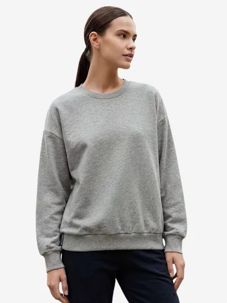 Tommy Life Mikina Sweatshirts světle šedá