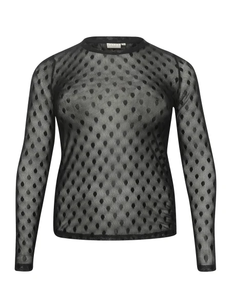 KAFFE CURVE Tričko KC NInna' černá