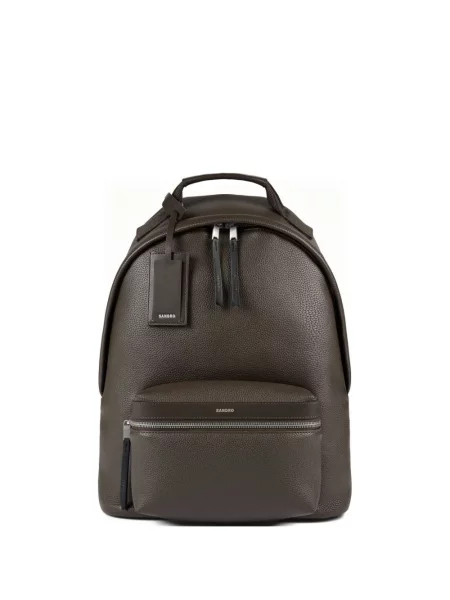 Kožni ruksak Sandro smeđa