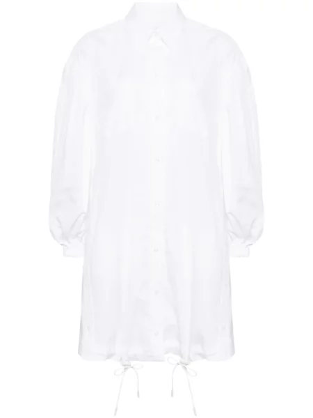 Trapez sukienka koszulowa Simone Rocha garniturowa biała