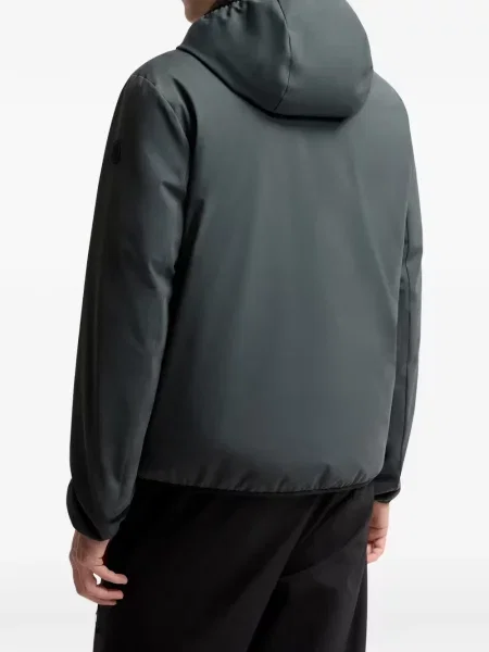 Geacă Moncler cu glugă gri